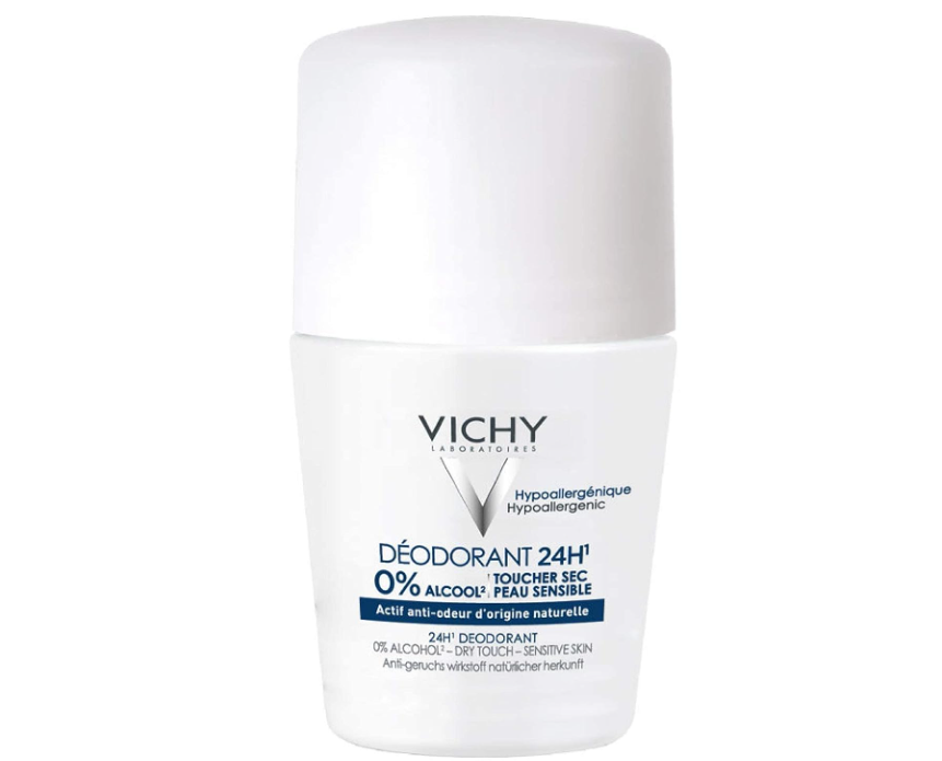 مزيل تعرق رول أون بتركيبة لطيفة للبشرة الحساسة يصل الى 24 ساعه من vichy