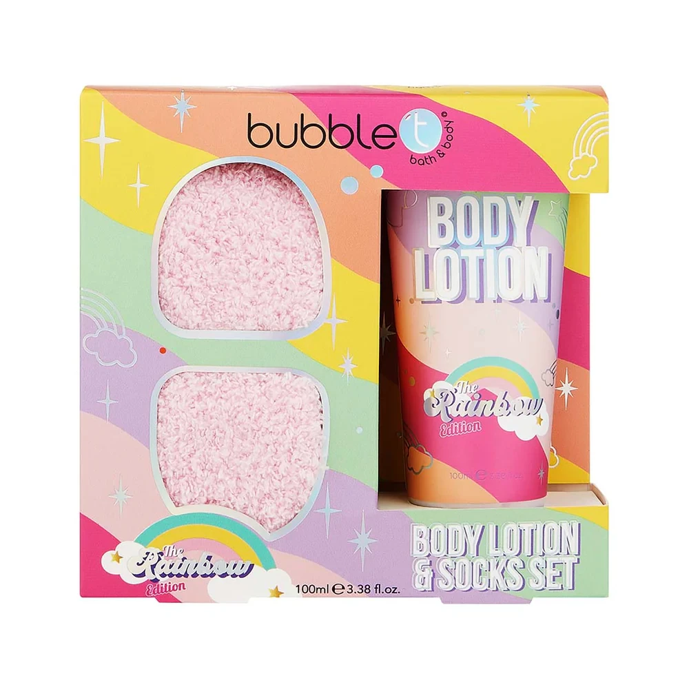 طقم هدايا غسول الجسم والجوارب من BUBBLET
