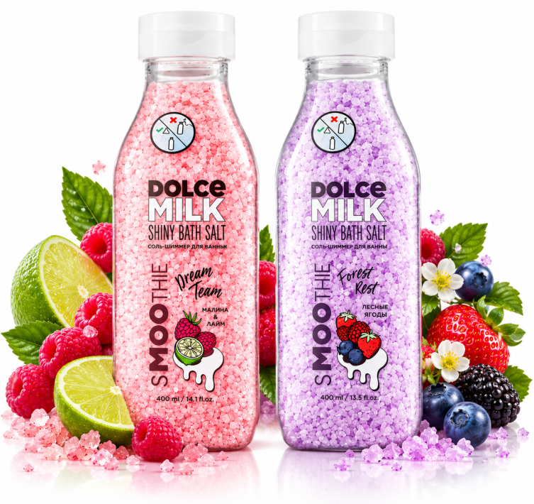 أملاح استحمام مخصصة لإضافة تجربة عطرية ومنعشة لماء الحمام من DOLCE MILK