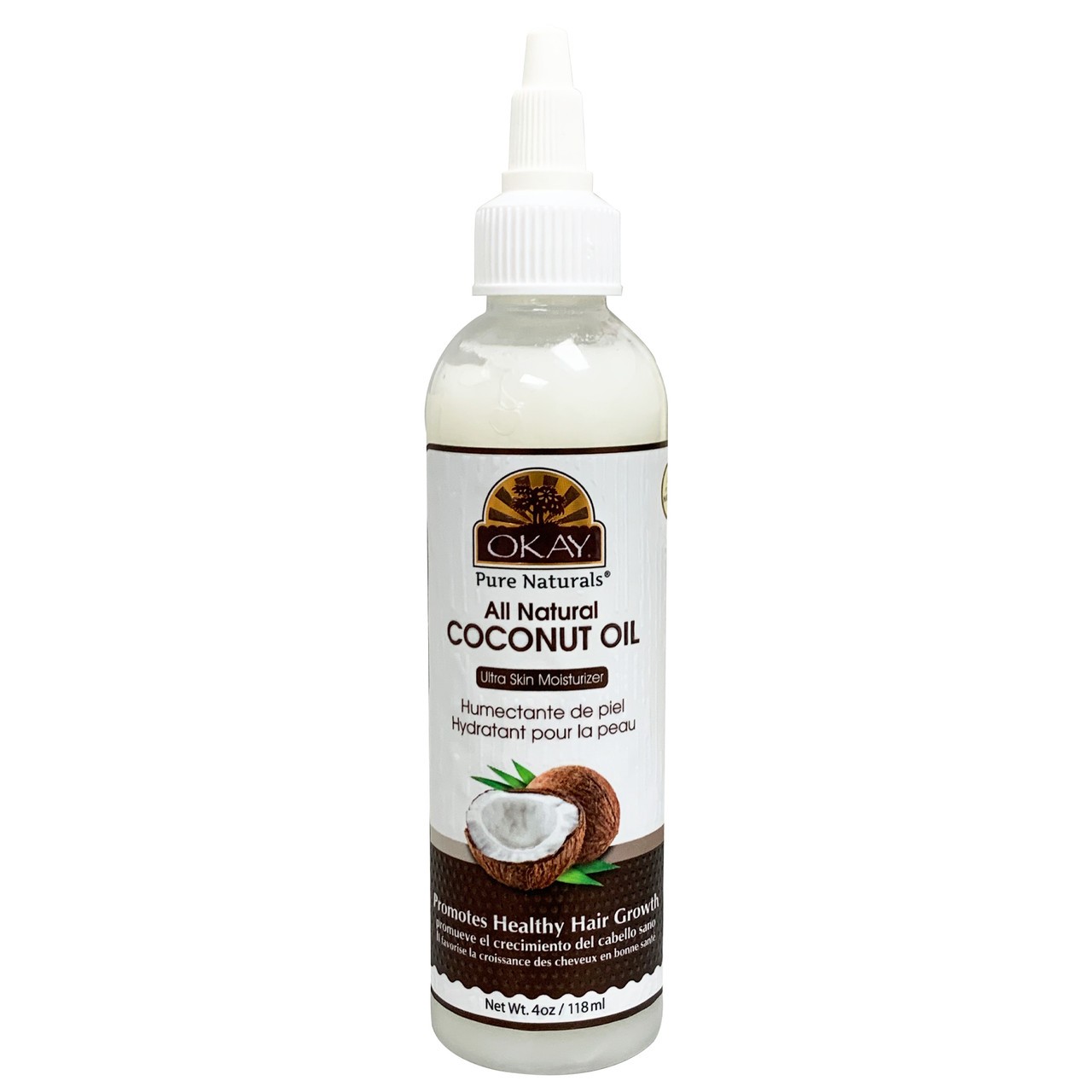 زيت جوز الهند الطبيعي للشعر والبشرة من OKAY