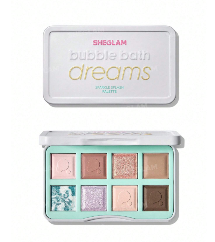 باليت ظلال عيون مدمجة تحتوي على 8 ألوان Bubble Bath Dreams من Sheglam