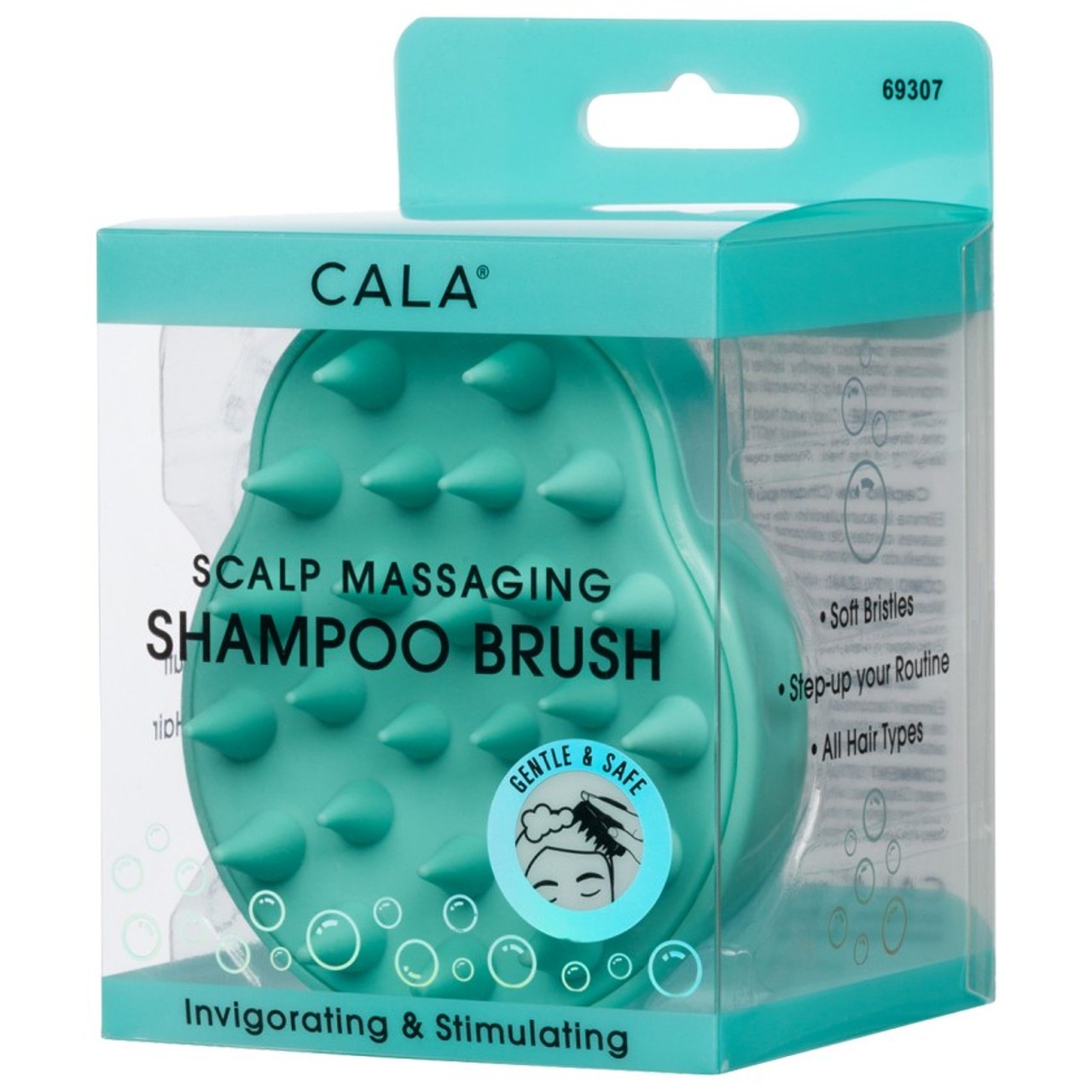 CALA SCALP MASSAGING SHAMPOO BRUSH GREEN