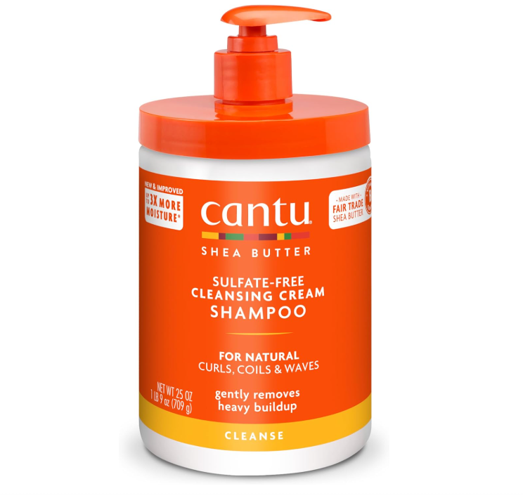 شامبو كريم التنظيف الخالي من الكبريتات بزبدة الشيا من CANTU