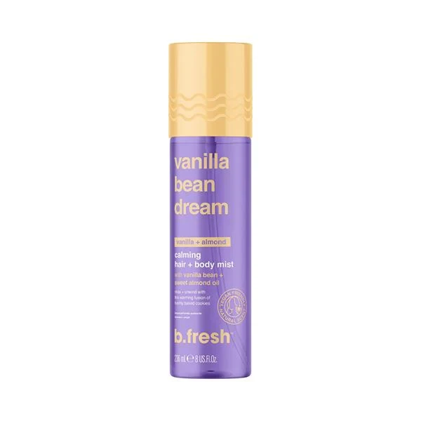 معطر الشعر والجسم مهدئ يجمع بين رائحة الفانيلا الحلوة وزيت اللوز الحلو المغذي من B.FRESH