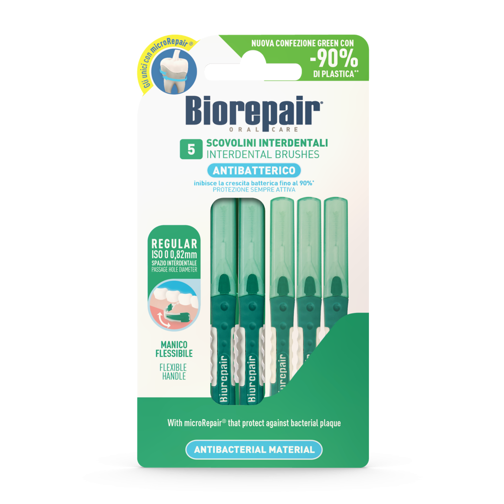 أداة متقدمة للنظافة الفموية بين الأسنان بتقنية microRepair ومفعول مضاد للبكتيريا من BIOREPAIR
