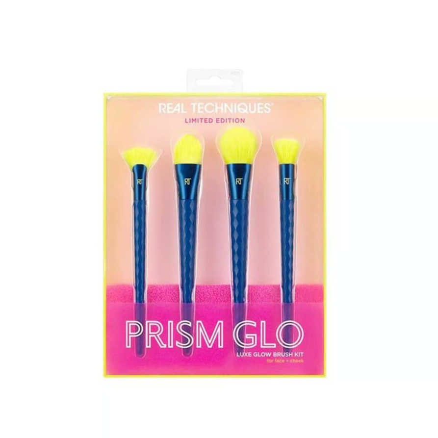 مجموعة فرش المكونة من 4 قطع لتحديد وإضاءة الوجه والوجنتين من REAL TECHNIQUES