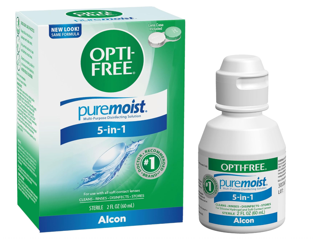 محلول لتنظيف و تعقيم وترطيب العدسات من FREEـOPTI