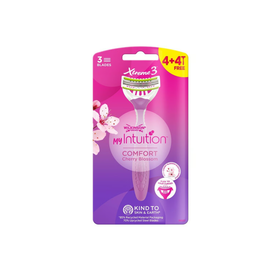 شفرات حلاقة نسائية ذات 3 شفرات مرنة من WILKINSON