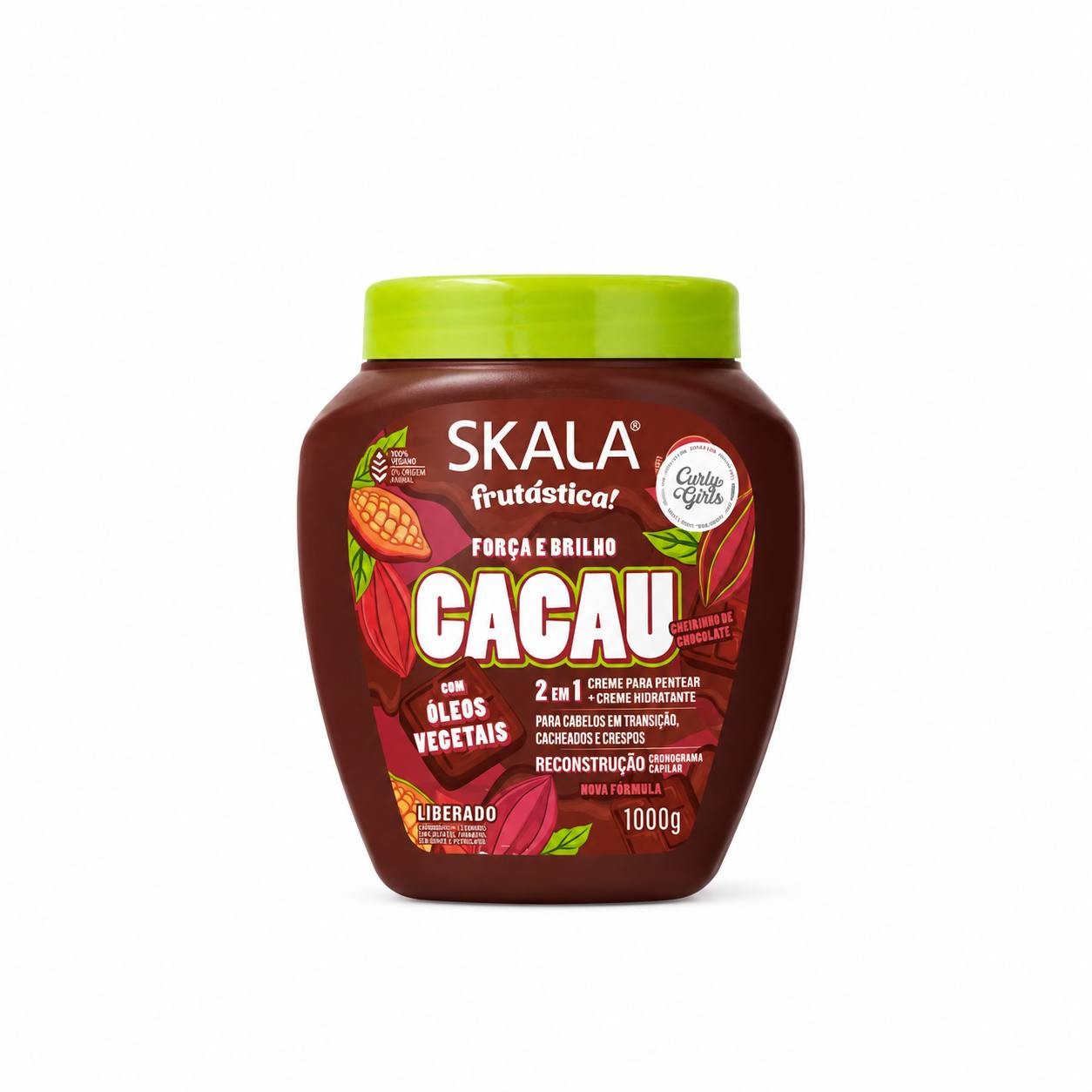 كريم الكاكاو 2 في 1 للقوة واللمعان للشعر من SKALA