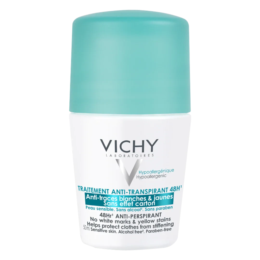 مزيل تعرق رول أون بتركيبة فعالة توفر حماية شديدة من التعرق تدوم 48 ساعه من vichy