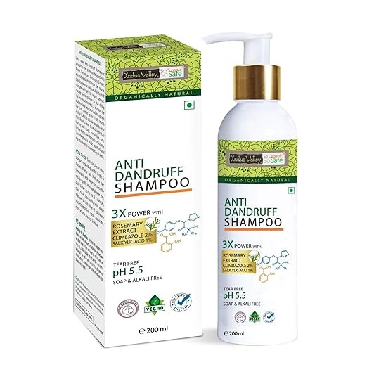 شامبوعضوي للتخلص من القشرة والحفاظ على فروة رأس صحية من INDUS VALLEY