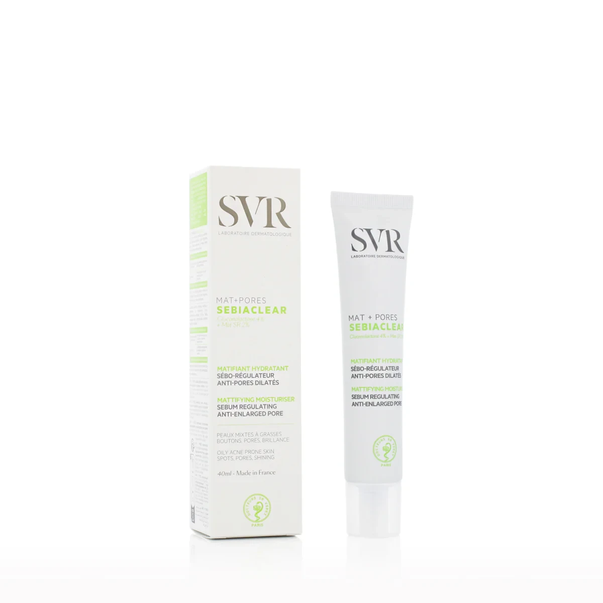 كريم للبشرة المختلطة إلى الدهنية والمعرضة لحب الشباب Sebiaclear Mat + Pores من SVR