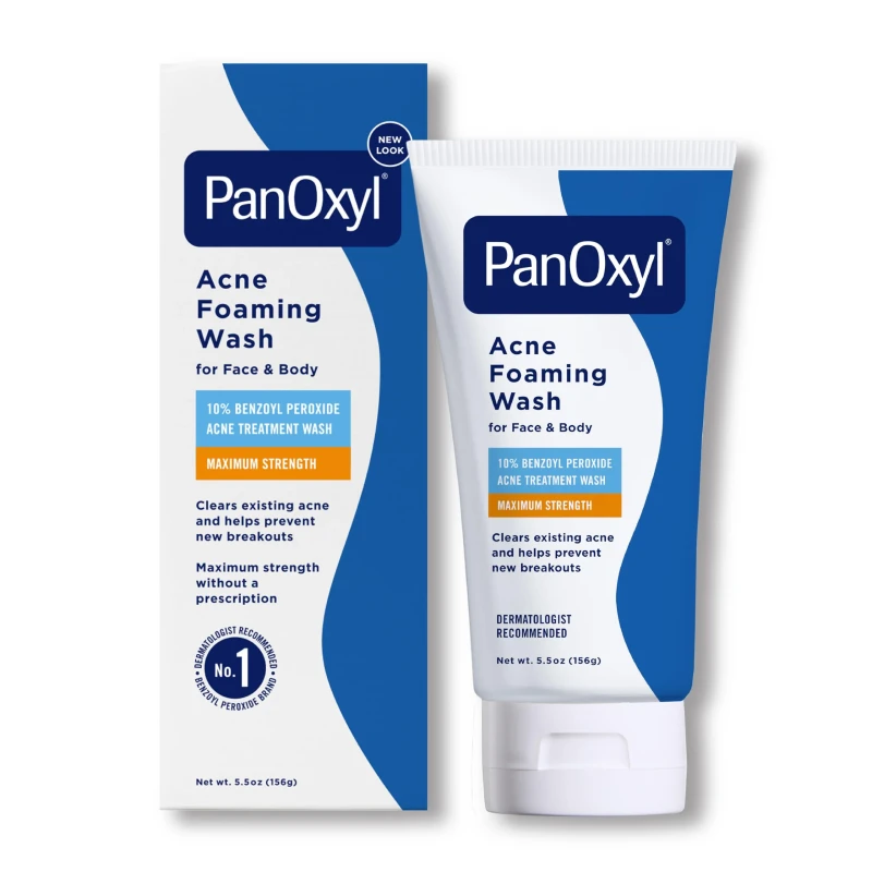 غسول رغوي 10٪ بنزويل بيروكسايد لعلاج حب الشباب من PanOxyl