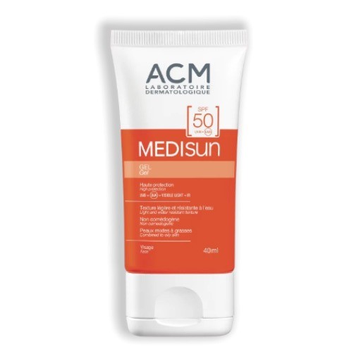 واقي شمس جل للبشرة المختلطة والدهنية والحساسة بعامل حماية SPF50 من ACM