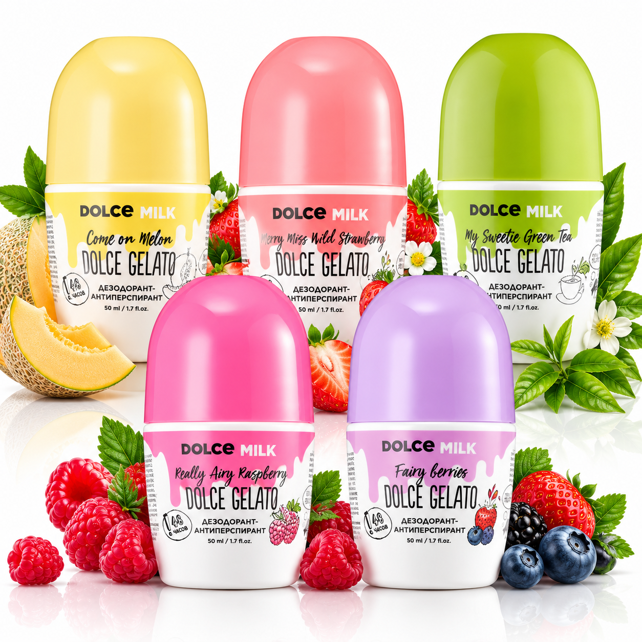 مزيل عرق ومضاد للتعرق بروائح متنوعة من DOLCE MILK