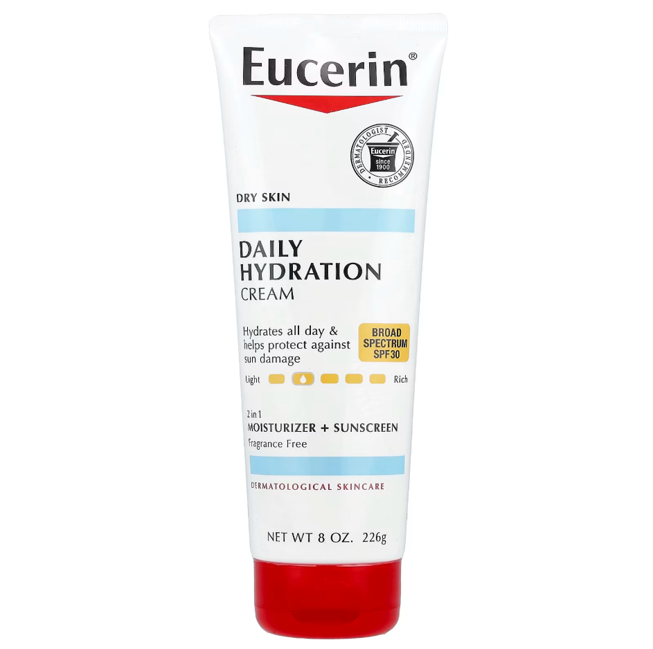 كريم الترطيب اليومي مع حماية البشرة من اشعة الشمس من Eucerin