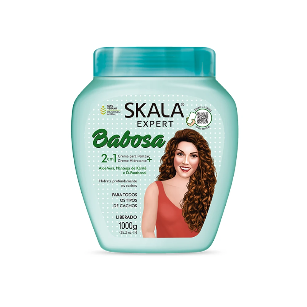 كريم وماسك بالصبار للشعر المجعد من SKALA