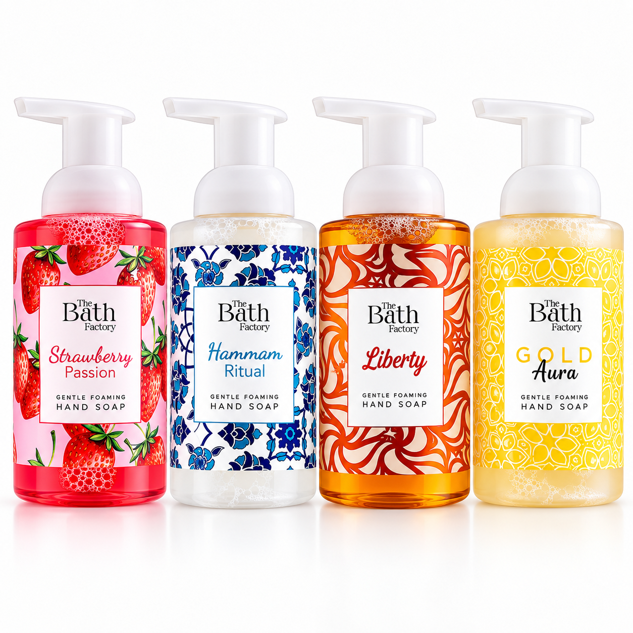 صابون اليدين الرغوي لتنظيف اليومي والانتعاش ورائحة عطرية من THE BATH FACTORY