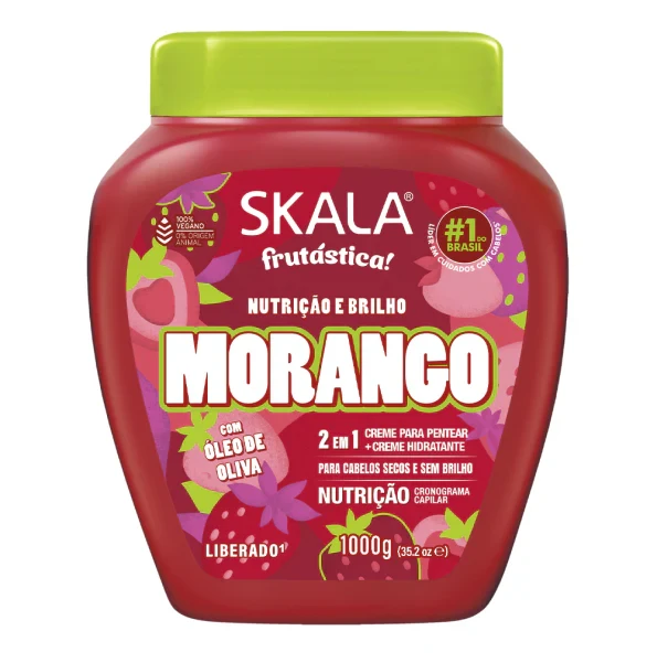 كريم شعر بالفراولة وزيت الزيتون 2 في 1 من SKALA