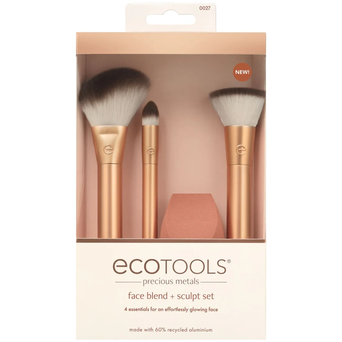 مجموعة فرش Precious Metals Face Blend + Sculpt Set من EcoTools