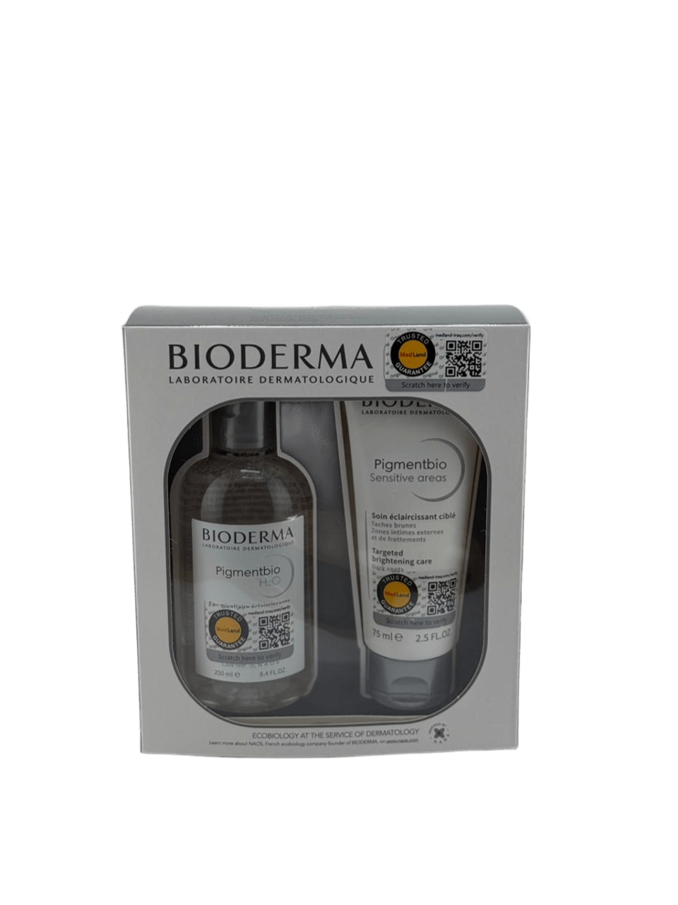 مجموعة علاجية لعلاج التصبغات والبقع الداكنة في المناطق الحساسة ومناطق الاحتكاك من BIODERMA
