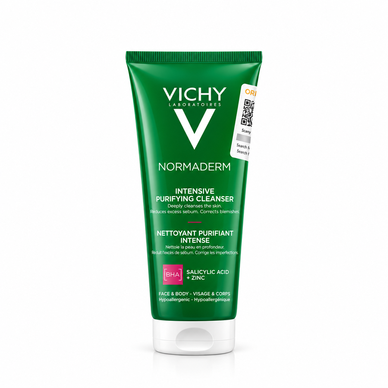 غسول للوجه بتركيبة هلامية منعشة للبشرة الدهنية والحساسة والمعرضة لحب الشباب من vichy