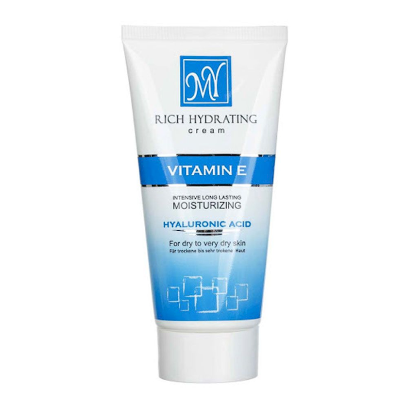 كريم مرطب غني بفيتامين E وحمض الهيالورونيك و يمنح بشرتكِ الجافة جداً نعومة وإشراقة تدوم طويلاً من M Y