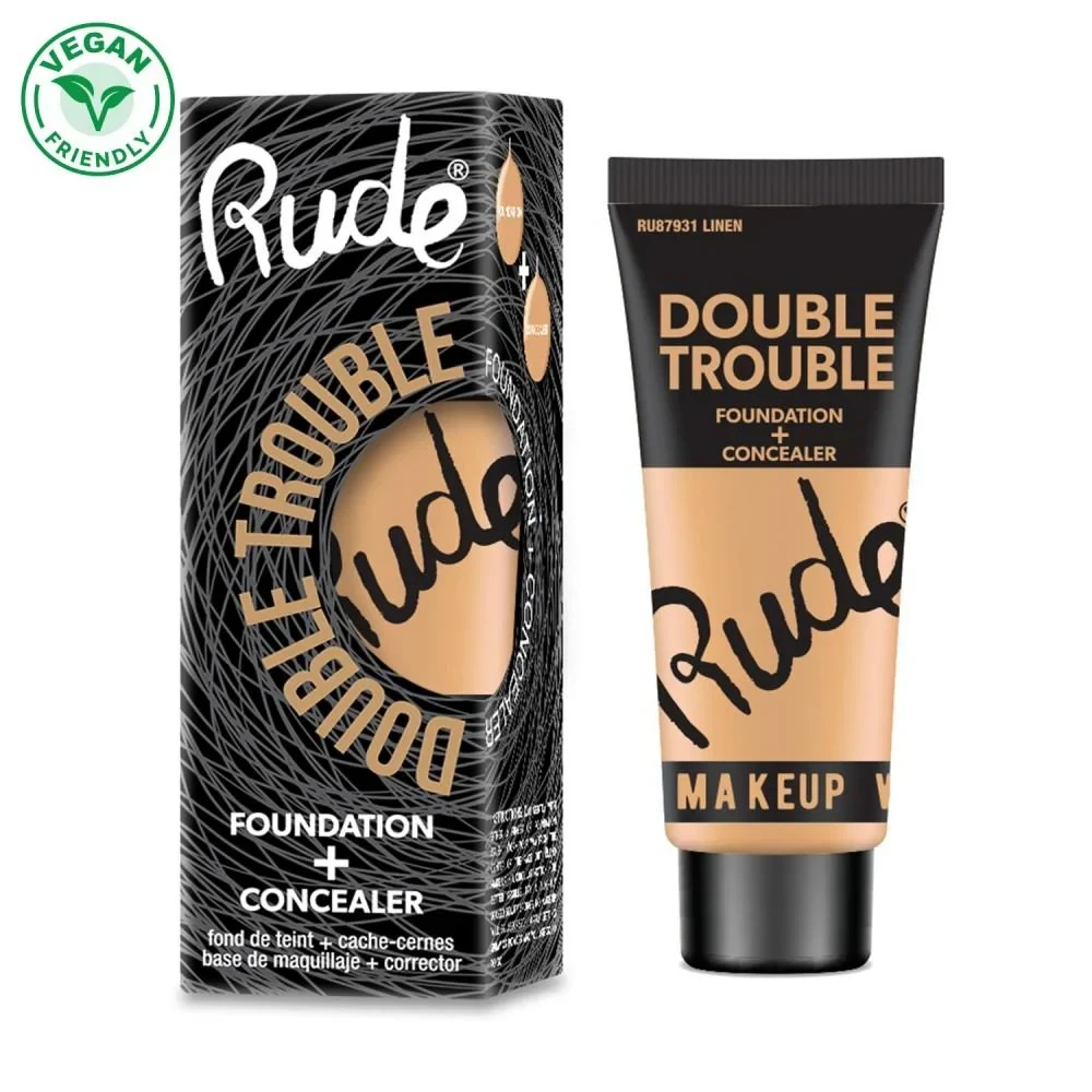 كريم الأساس وكونسيلر تغطية كاملة من Rude