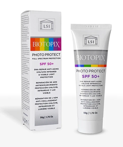 واقي شمس طبي ذو طيف حماية كامل SPF 50 biotopix من LSI