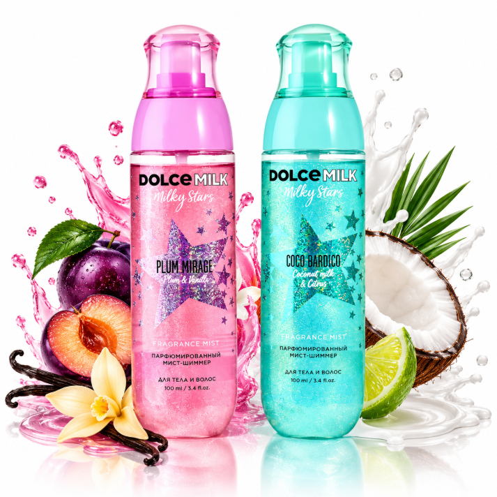 بخاخ عطري مع لمعة للجسم والشعر من DOLCE MILK