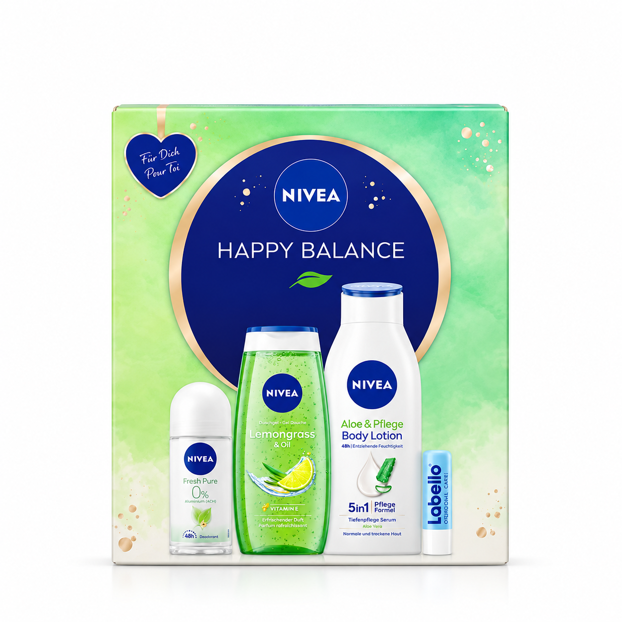 بكج هدايا لروتين يومي متكامل ومريح للجسم تنظيف والترطيب وحماية الجسم من NIVEA
