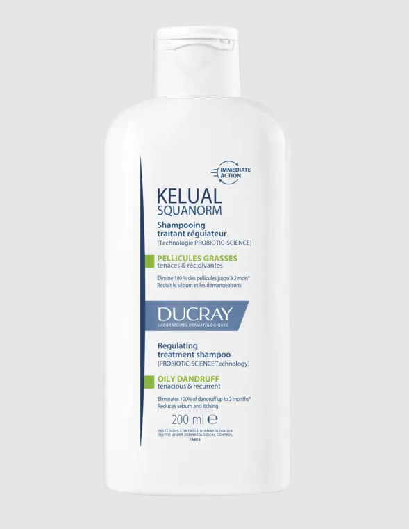شامبو لعلاج القشرة الدهنية المستمرة والمصاحبة لحكة شديدة وزيادة إفرازات الدهون من DUCRAY