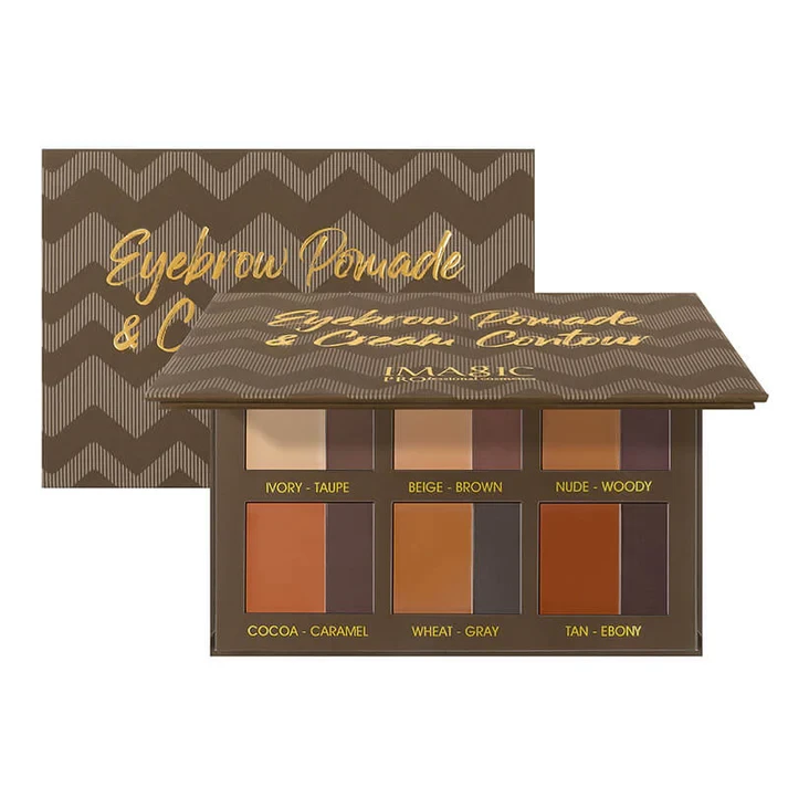 باليت  Professional Cosmetics Eyebrow Pomade and Cream Contour من IMAGIC