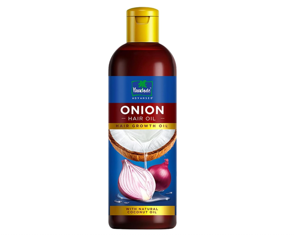 زيت شعر بتركيبة غنية بزيت جوز الهند الطبيعي وخلاصة البصل من PARACHUTE SKIN PURE