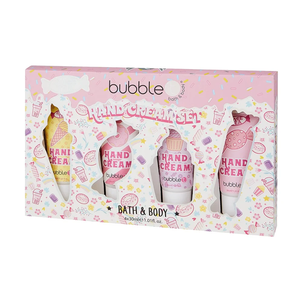 مجموعة كريمات اليد مكون من 4 قطع من BUBBLET