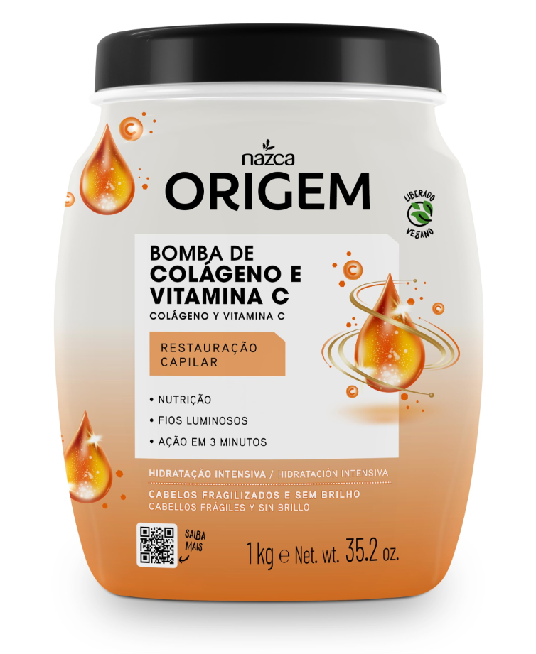 كريم كولاجين وفيتامين سي ترميم الشعر من NAZCA