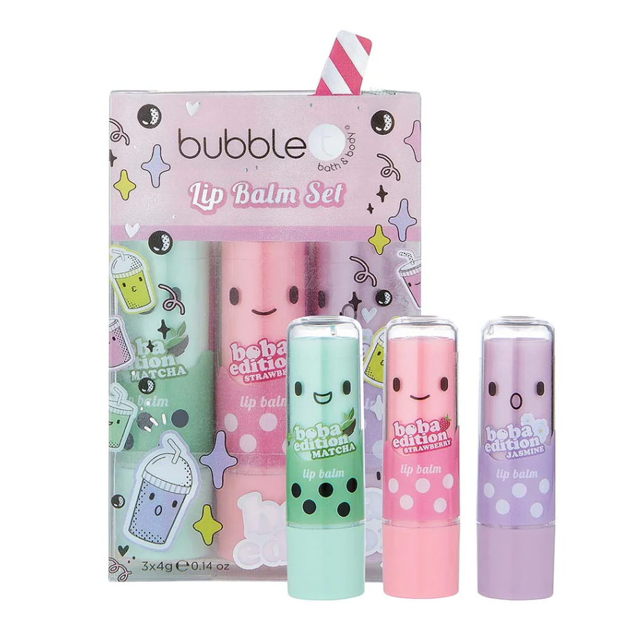 مجموعة مرطب الشفاه من bubble t