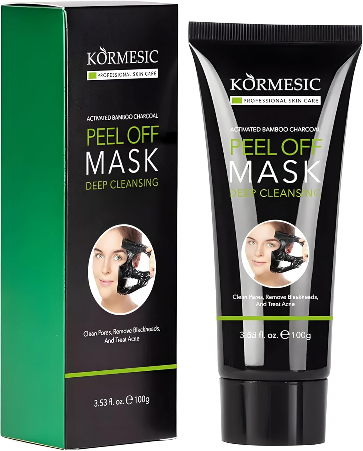 قناع الفحم المنشط المنقشر للتنظيف العميق من KORMESIC