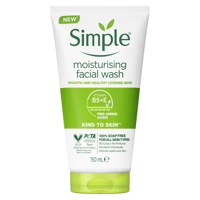 غسول الوجه منظف كريمي لجميع انواع البشرة من Simple
