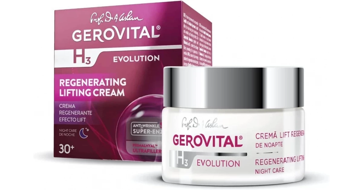 كريم ليلي متطور لمكافحة علامات التقدم في السن وشد البشرة أثناء النوم من GEROVITAL