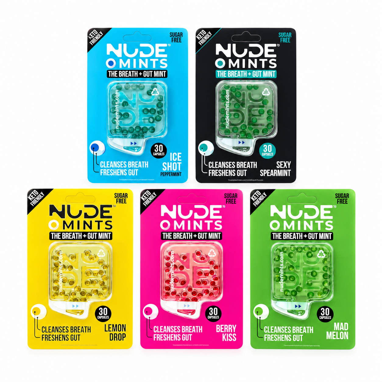 كبسولات سائلة منعشة للفم و النفس من NUDE MINTS