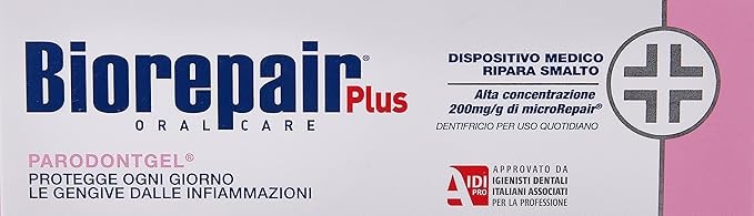 معجون أسنان حماية يومية متقدمة للثة الحساسة والملتهبة بتقنية microRepair من BIOREPAIR