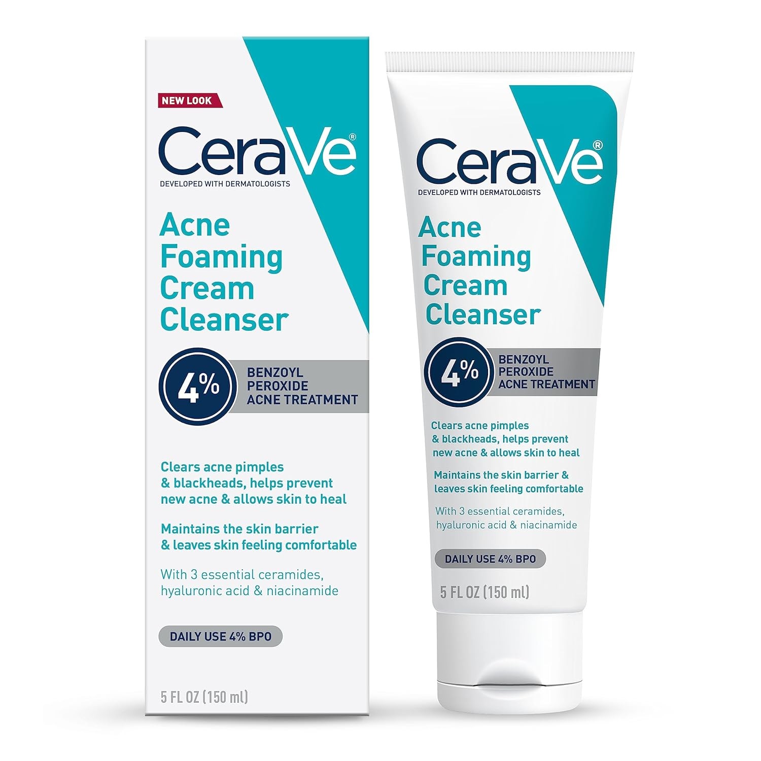 غسول للوجه لمعالجة حب الشباب كريمي من CeraVe