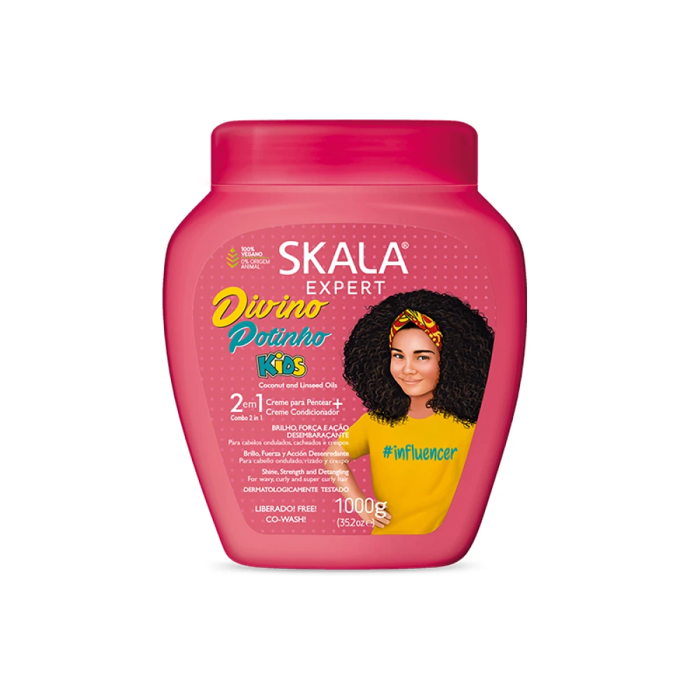 كريم وماسك الشعر للأطفال ذوي الشعر المموج، المجعد، والكيرلي من SKALA