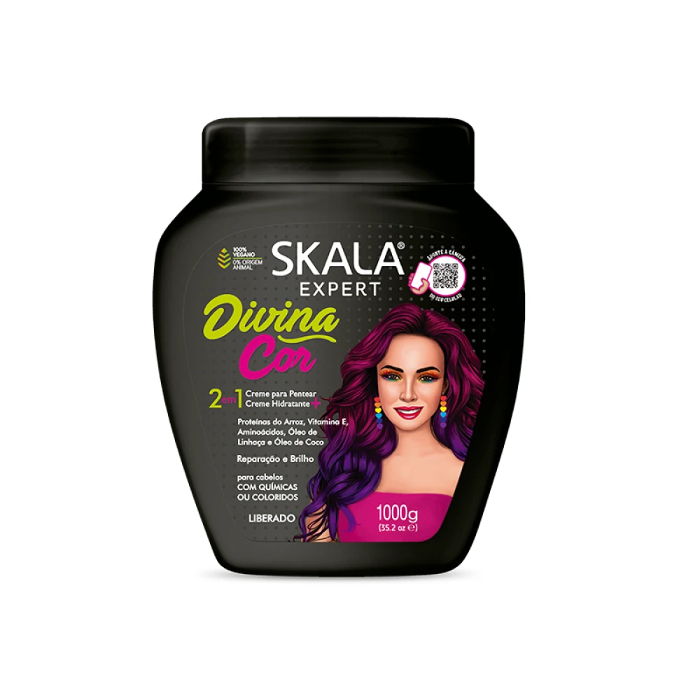 كريم وماسك للشعر المصبوغ أو المُعالج كيميائيًا من SKALA