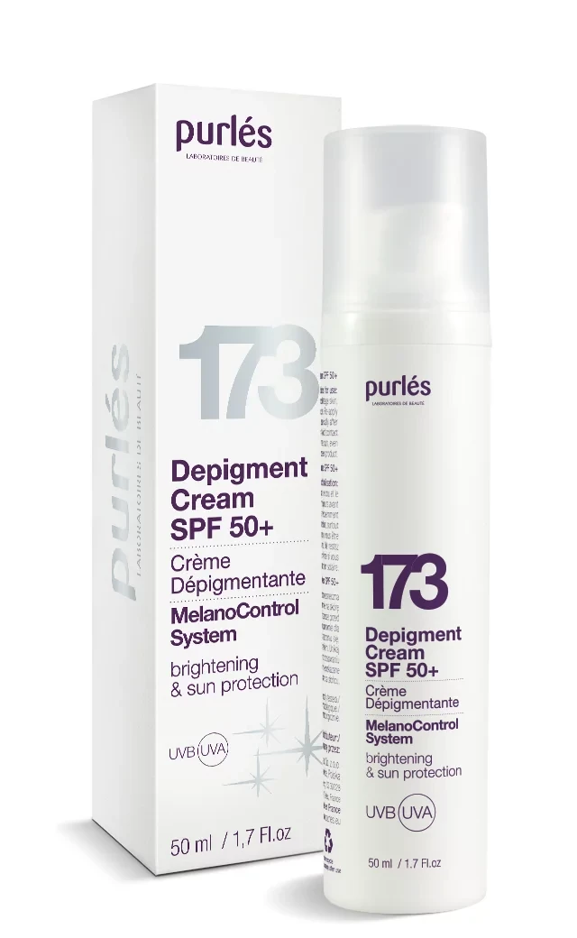 كريم لعلاج التصبغات وحماية من الشمس بحماية SPF 50+ من PURLES