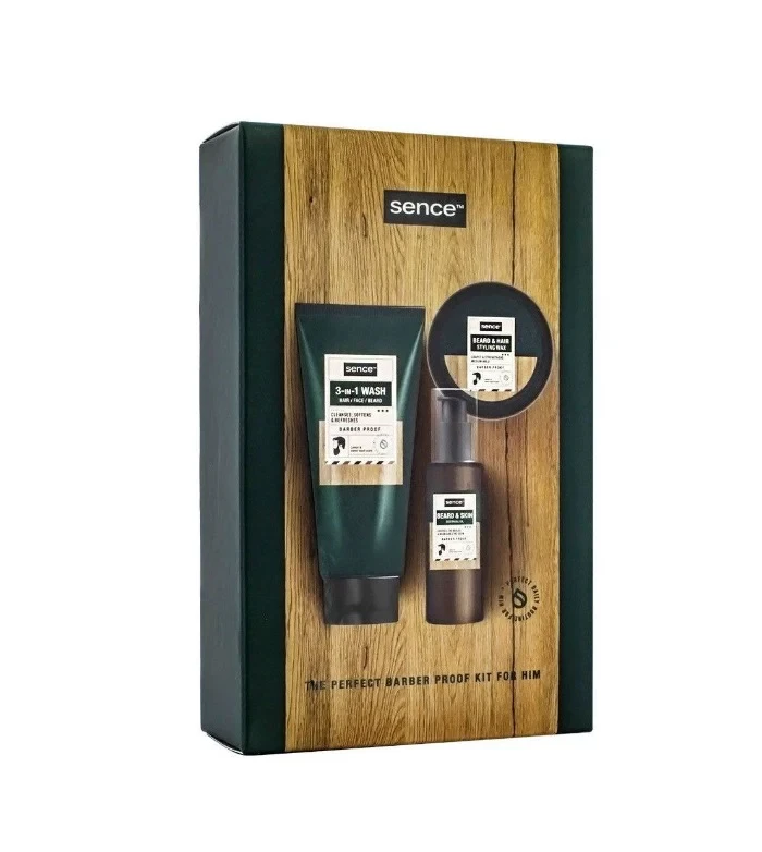 مجموعة الكاملة للعناية باللحية والوجه للرجال من SENCE