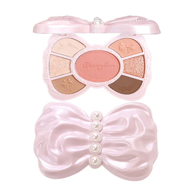 باليت ظلال العيون المتكامل بتصميم الفيونكة الأنيق وتدرجات الألوان العصرية من CHEERFLOR