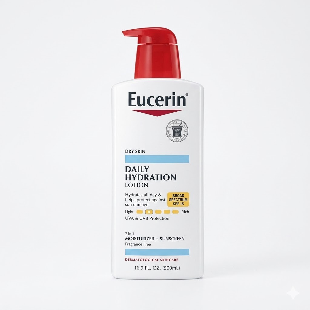 لوشن الترطيب اليومي بعامل حماية من الشمس 1 من EUCERIN