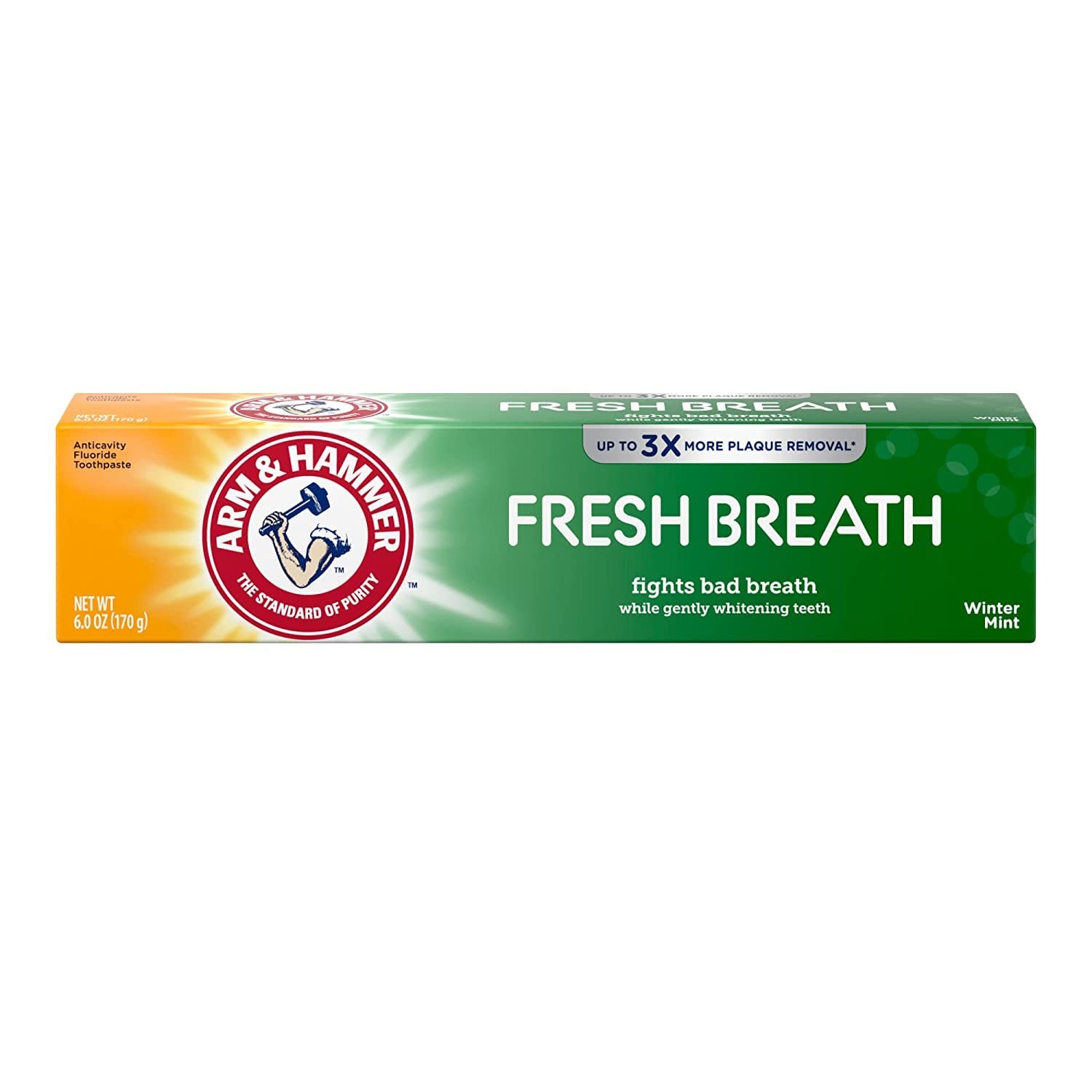 معجون أسنان منعش يساعد على مكافحة رائحة الفم الكريهة وتبييض الأسنان من ARM & HAMMER